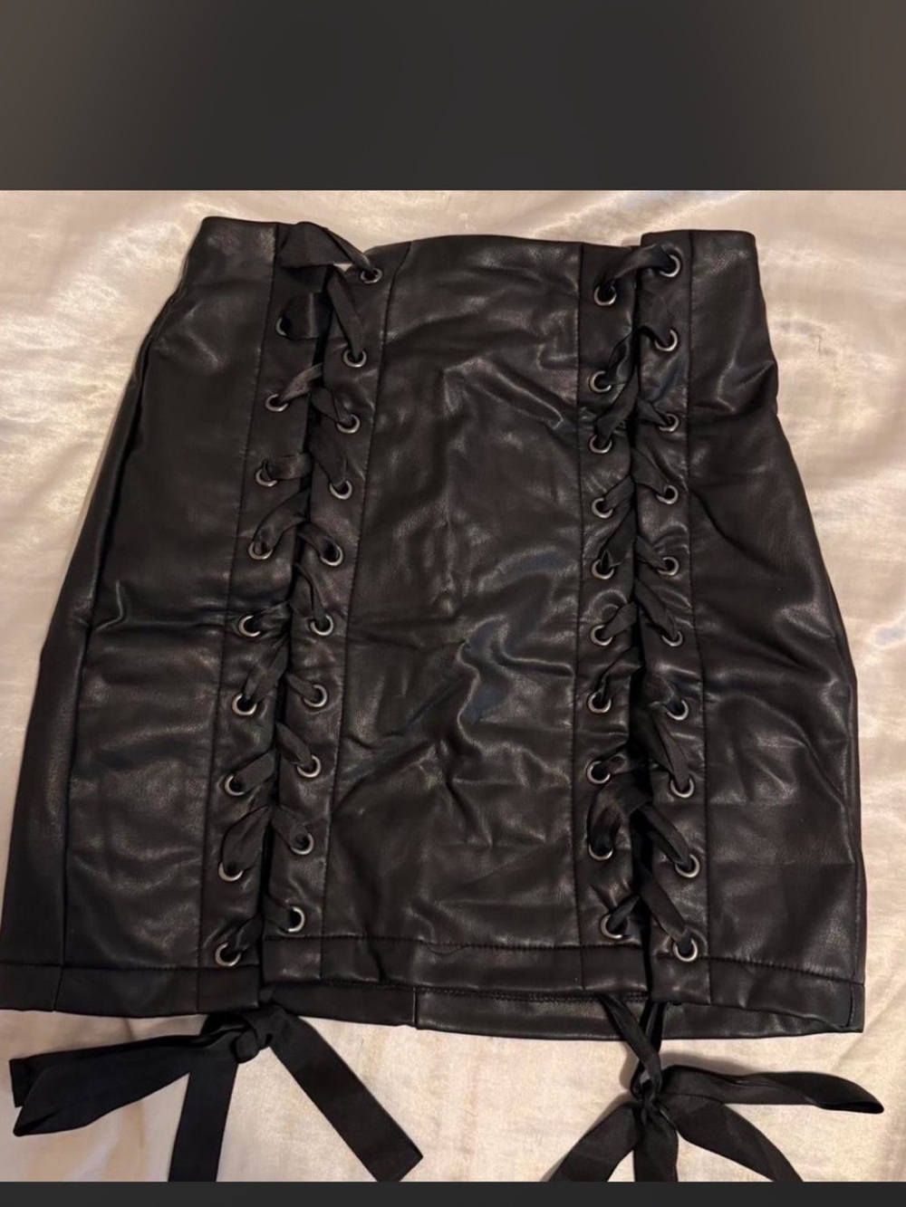 akira black mini skirt